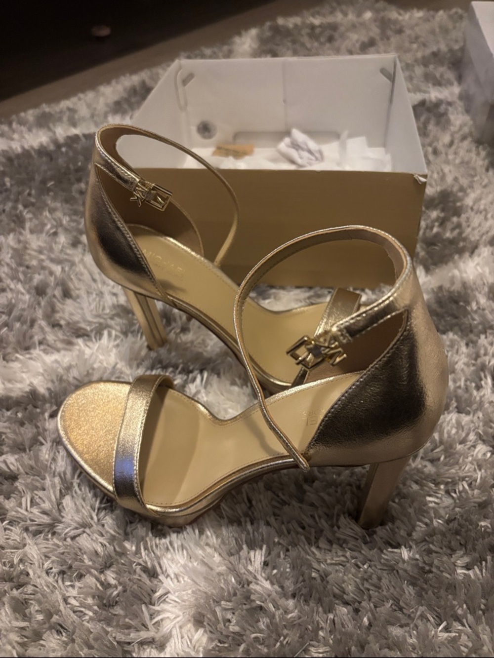 Michael Kors Margot Metallic Platform Sandal - Picture 7 of 8